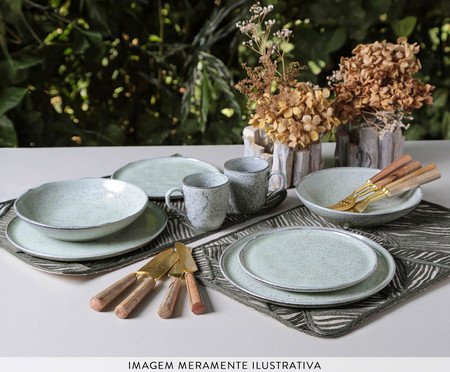 Aparelho de Jantar Bio Pistache Verde Menta | Westwing