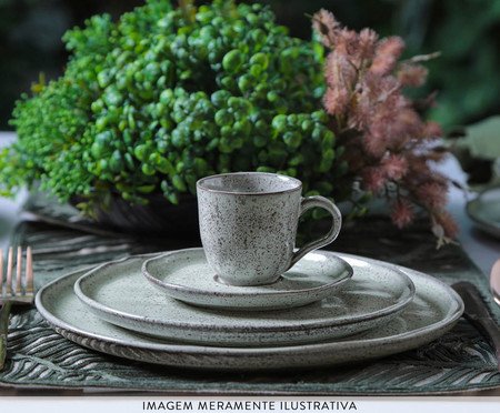 Aparelho de Jantar Bio Pistache Verde Menta | Westwing