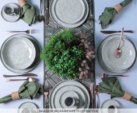 Aparelho de Jantar Bio Pistache Verde Menta | Westwing