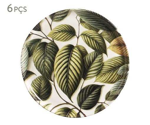 Jogo de Pratos Raso Bio Éden Floral, Colorido | WestwingNow