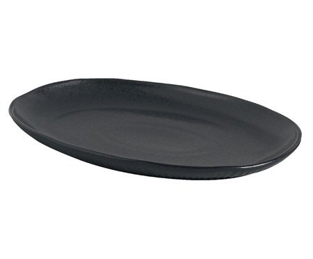 Jogo de Travessas Oval Orgânico Eclipse Preto | Westwing