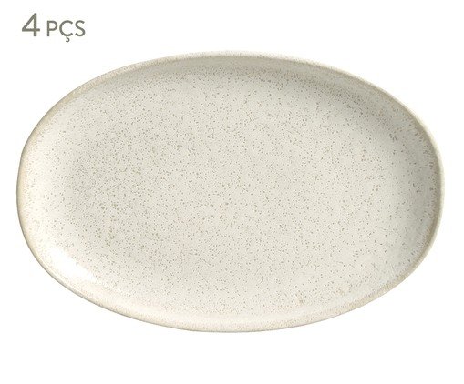 Jogo de Travessas Oval Orgânico Vanilla Cru, Bege | WestwingNow