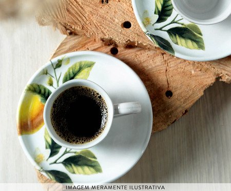 Jogo de Xícaras para Café Bio Limonata Frutas | Westwing