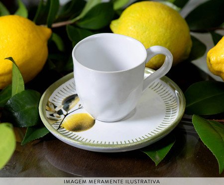 Jogo de Xícaras para Café Bio Lemon Frutas | Westwing
