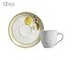 Jogo de Xícaras para Café Bio Lemon Frutas, Branco | WestwingNow