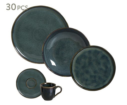 Aparelho de Jantar Bio Oceano Azul, Preto | WestwingNow