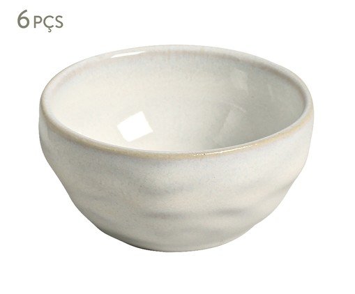 Jogo de Ramequins Pequeno Orgânico Glam Branco, Branco | WestwingNow