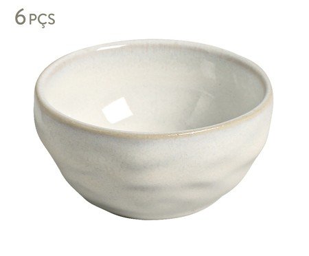 Jogo de Ramequins Pequeno Orgânico Glam Branco | Westwing