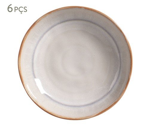 Jogo de Pratos Fundo Bio Tempus Étnico, Cinza | WestwingNow