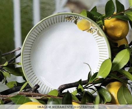 Jogo de Pratos Fundo Bio Lemon Frutas | Westwing