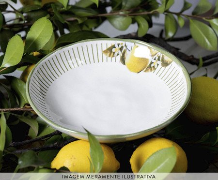 Jogo de Pratos Fundo Bio Lemon Frutas | Westwing