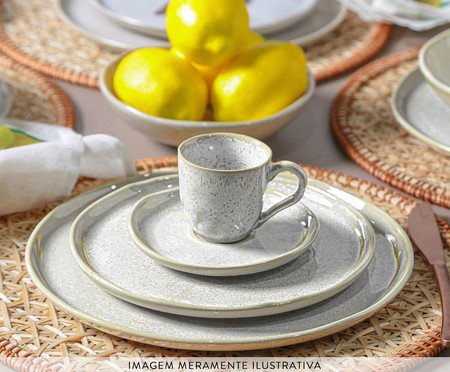 Jogo de Xícaras para Chá Bio Latte Cru | Westwing