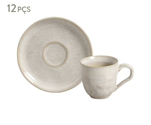 Jogo de Xícaras para Chá Bio Latte Cru, Bege | WestwingNow