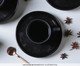 Jogo de Xícaras para Chá Bio Eclipse Preto, Preto | WestwingNow