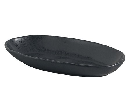 Jogo de Travessas Oval Funda Orgânico Eclipse Preto | Westwing