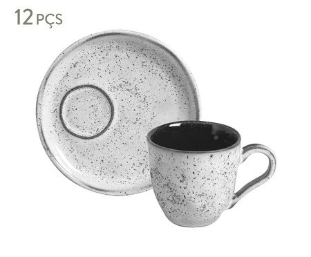 Jogo de Xícaras para Café Descentralizado Bio Echo Branco | Westwing