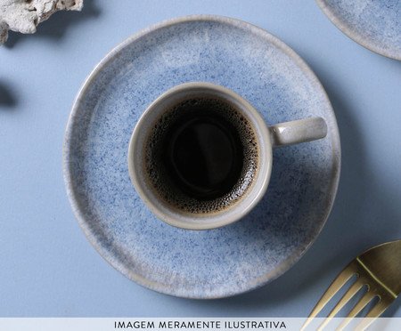 Jogo de Xícaras para Café Bio Wave Azul | Westwing