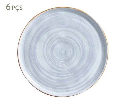 Jogo de Pratos para Sobremesa Bio Era Étnico, Azul | WestwingNow