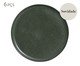 Jogo de Pratos Raso Bio Greenery Verde, Preto | WestwingNow