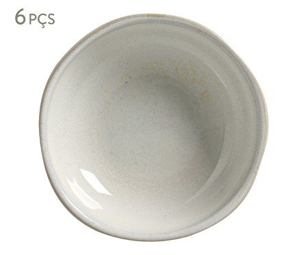 Jogo de Ramequins Médio Orgânico Glam Branco | Westwing