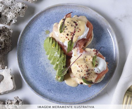 Jogo de Pratos para Sobremesa Bio Wave Azul | Westwing