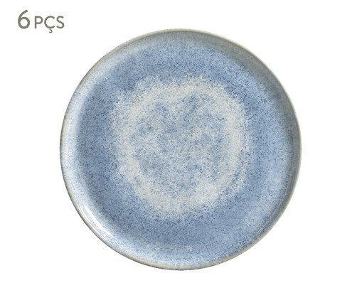 Jogo de Pratos para Sobremesa Bio Wave Azul, Azul | WestwingNow