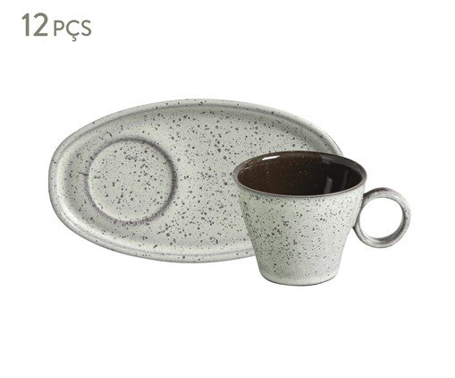 Jogo de Xícaras para Café Neo Pistache Verde Menta, Cinza | WestwingNow