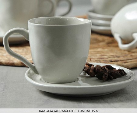 Jogo de Xícaras para Café Bio Clay Areia | Westwing