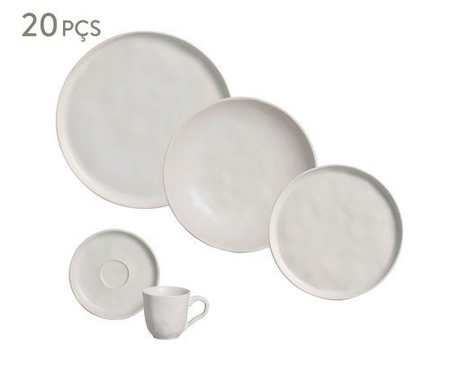 Aparelho de Jantar Bio Vit Cinza - 20Pçs, Cinza | WestwingNow