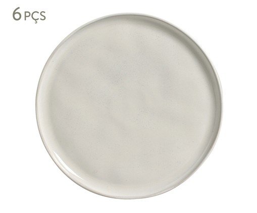 Jogo de Pratos Raso Bio Glam Branco, Branco | WestwingNow