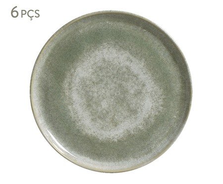 Jogo de Pratos para Sobremesa Bio Moss Verde | Westwing