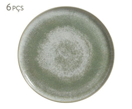 Jogo de Pratos Raso Bio Moss Verde | Westwing