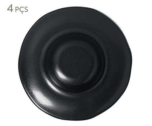 Jogo de Pratos para Massa Orgânico Eclipse Preto, Preto | WestwingNow