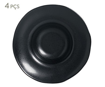 Jogo de Pratos para Massa Orgânico Eclipse Preto | Westwing