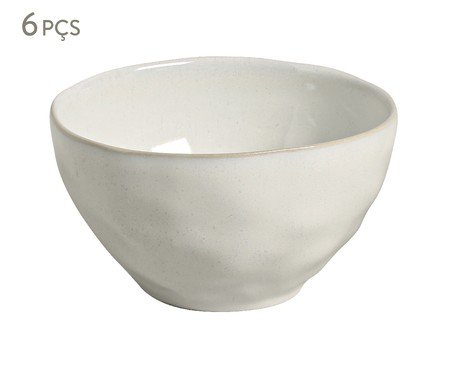 Jogo de Bowls Orgânico Glam Branco | Westwing