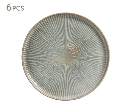 Jogo de Pratos Raso Bio Evergreen Floral | Westwing