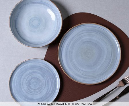 Jogo de Pratos Fundo Bio Era Étnico | Westwing