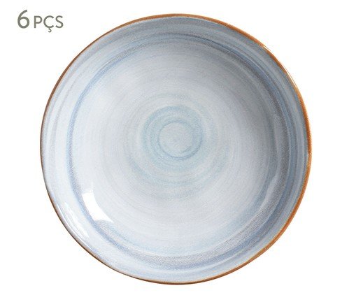 Jogo de Pratos Fundo Bio Era Étnico, Azul | WestwingNow