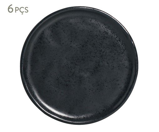 Jogo de Pratos para Pão Bio Eclipse Preto, Preto | WestwingNow