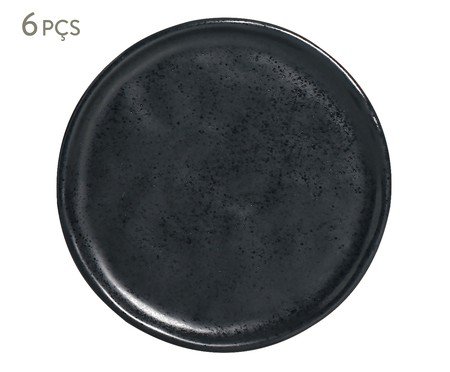 Jogo de Pratos para Pão Bio Eclipse Preto | Westwing