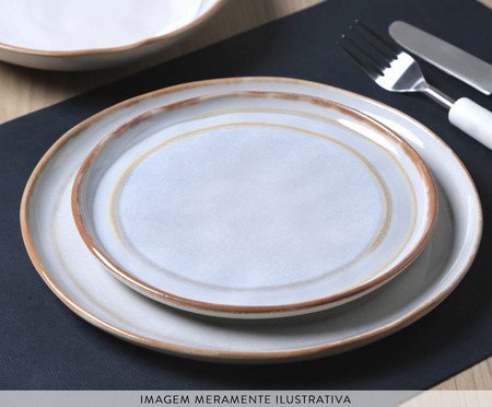 Jogo de Pratos para Sobremesa Bio Tempus Étnico | Westwing