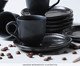 Jogo de Xícaras para Café Descentralizada Bio Eclipse Preto, Preto | WestwingNow
