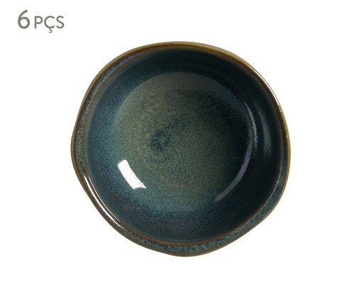 Jogo de Ramequins Pequeno Orgânico Oceano Azul, Azul | WestwingNow