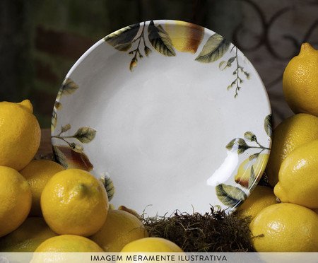 Jogo de Pratos Fundo Bio Limonata Frutas | Westwing