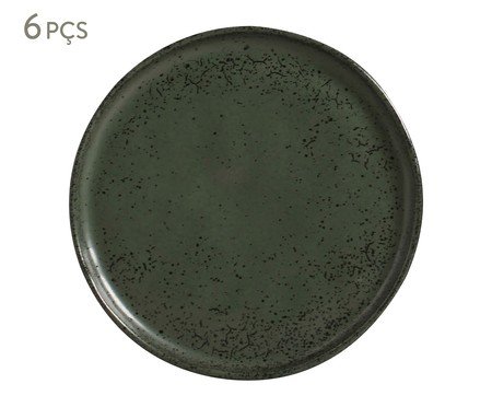 Jogo de Pratos para Sobremesa Bio Greenery Verde | Westwing