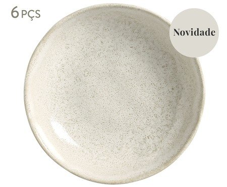 Jogo de Pratos Fundo Bio Vanilla Cru