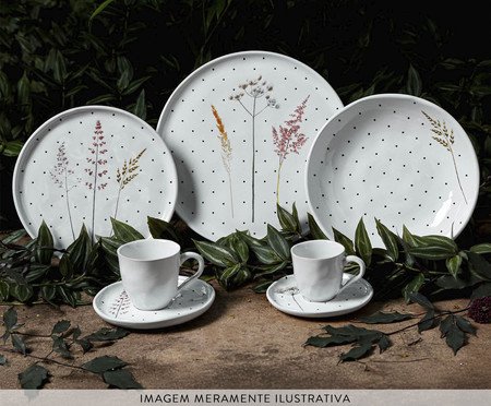 Jogo de Pratos Raso Bio Floralis | Westwing
