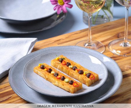 Aparelho de Jantar Orgânico Concreto Cinza | Westwing