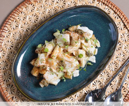 Jogo de Travessas Oval Orgânico Oceano Azul | Westwing