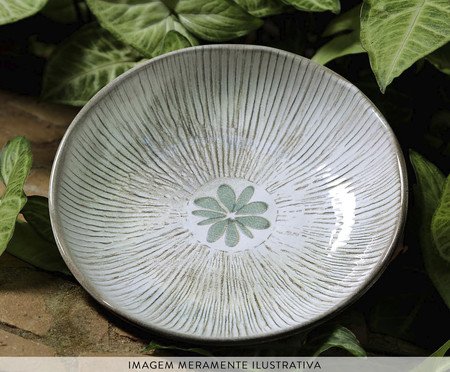 Jogo de Pratos Fundo Bio Evergreen Floral | Westwing